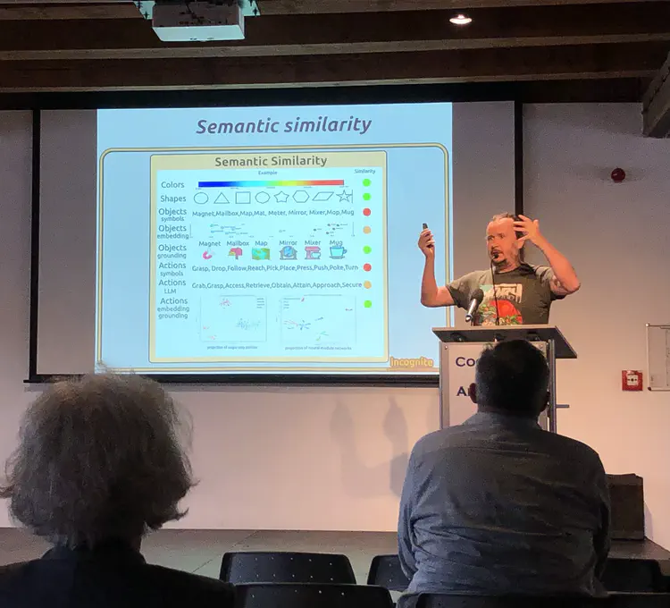 Michal Vavrečka presents at the Cognition and Artificial Life conference